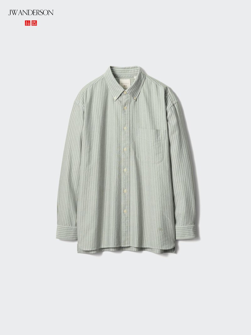 Рубашка oversized oxford (в полоску)
