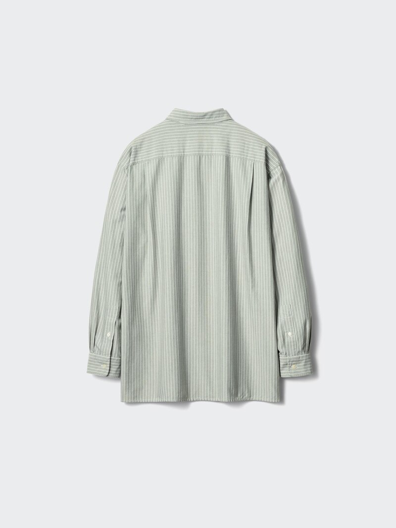 Рубашка oversized oxford (в полоску)