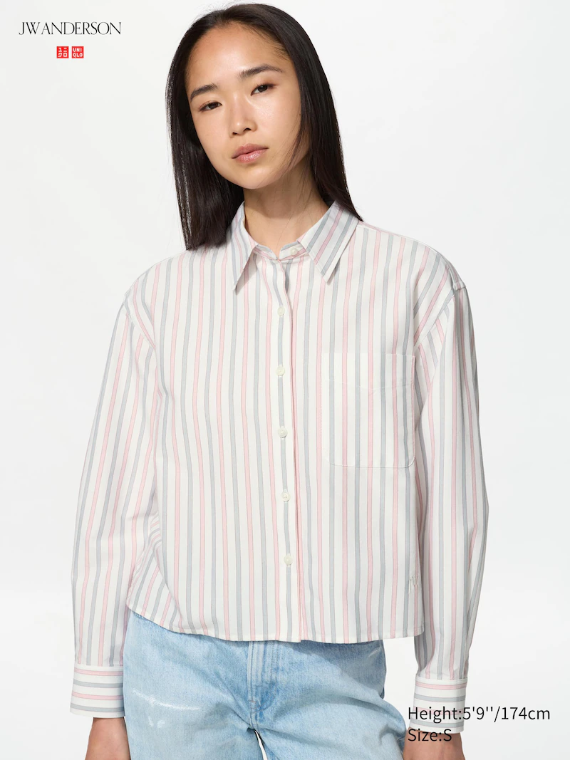 Рубашка oxford boxy (в полоску)