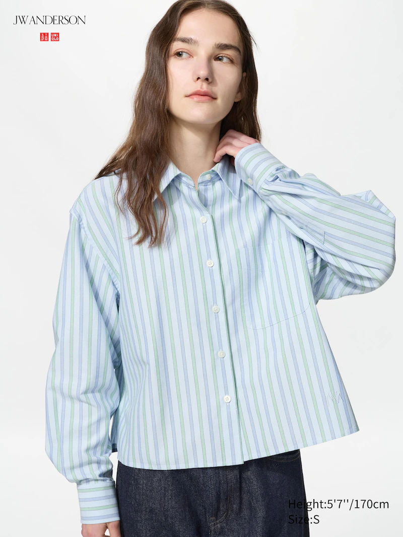 Рубашка oxford boxy (в полоску)