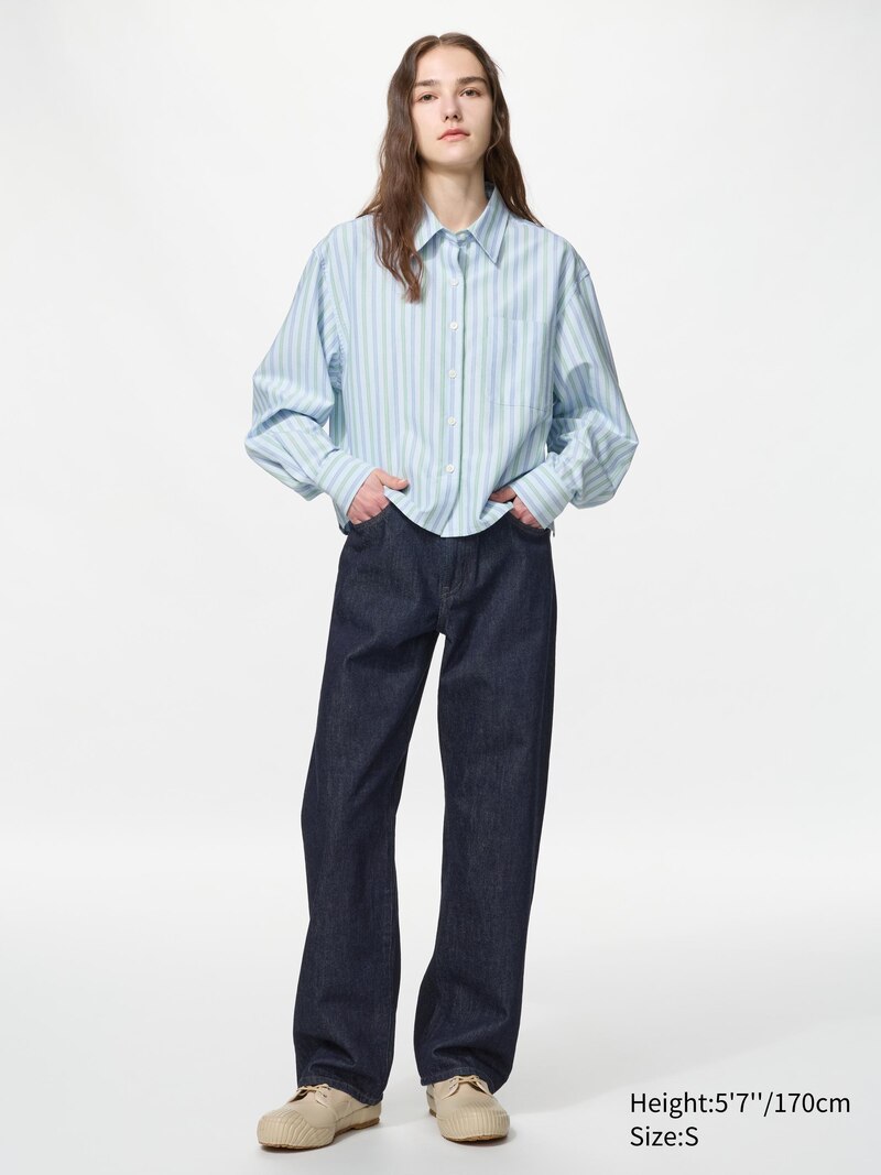Рубашка oxford boxy (в полоску)