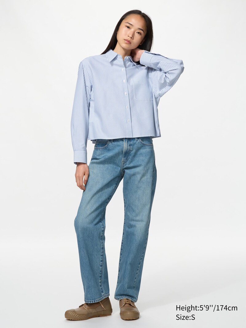 Рубашка oxford boxy (в полоску)