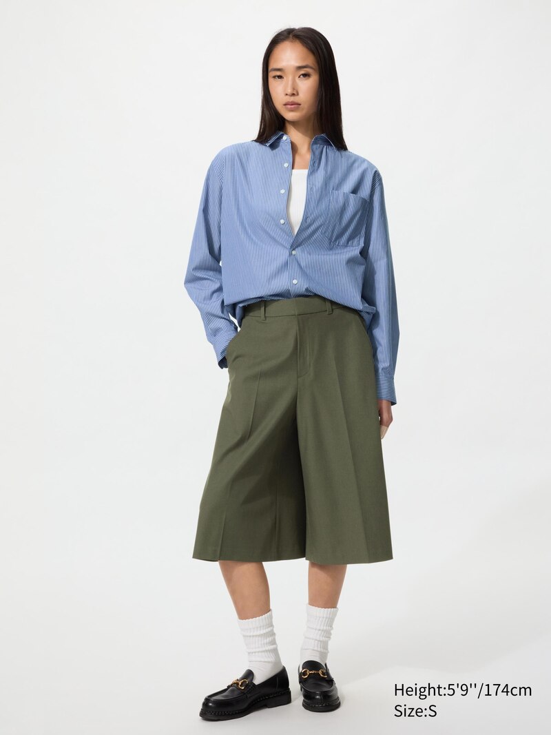 Рубашка с регулярной посадкой broadcloth (с классическим воротником, в полоску)