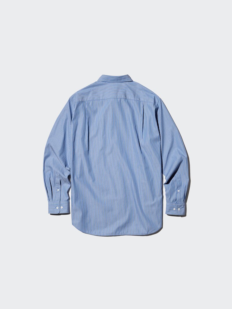 Рубашка с регулярной посадкой broadcloth (с классическим воротником, в полоску)