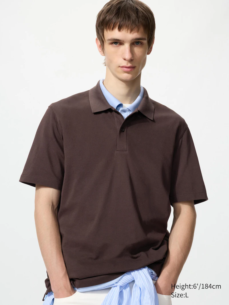 Поло из хлопка airism cotton piqué