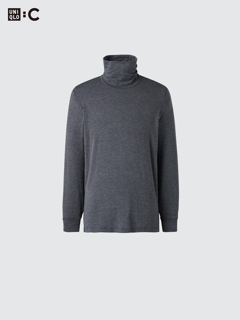 Водолазка с длинным рукавом из кашемировой смеси heattech extra warm