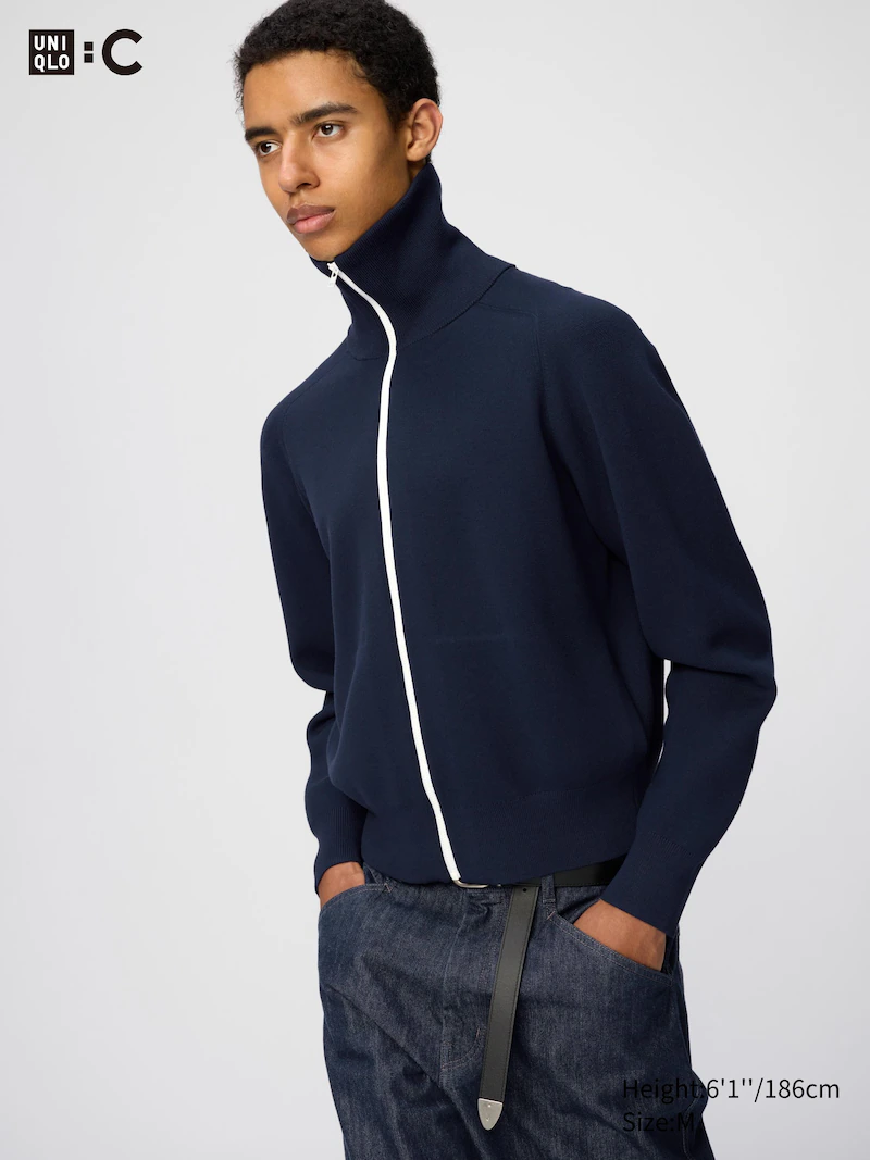 Кардиган с молнией milano ribbed