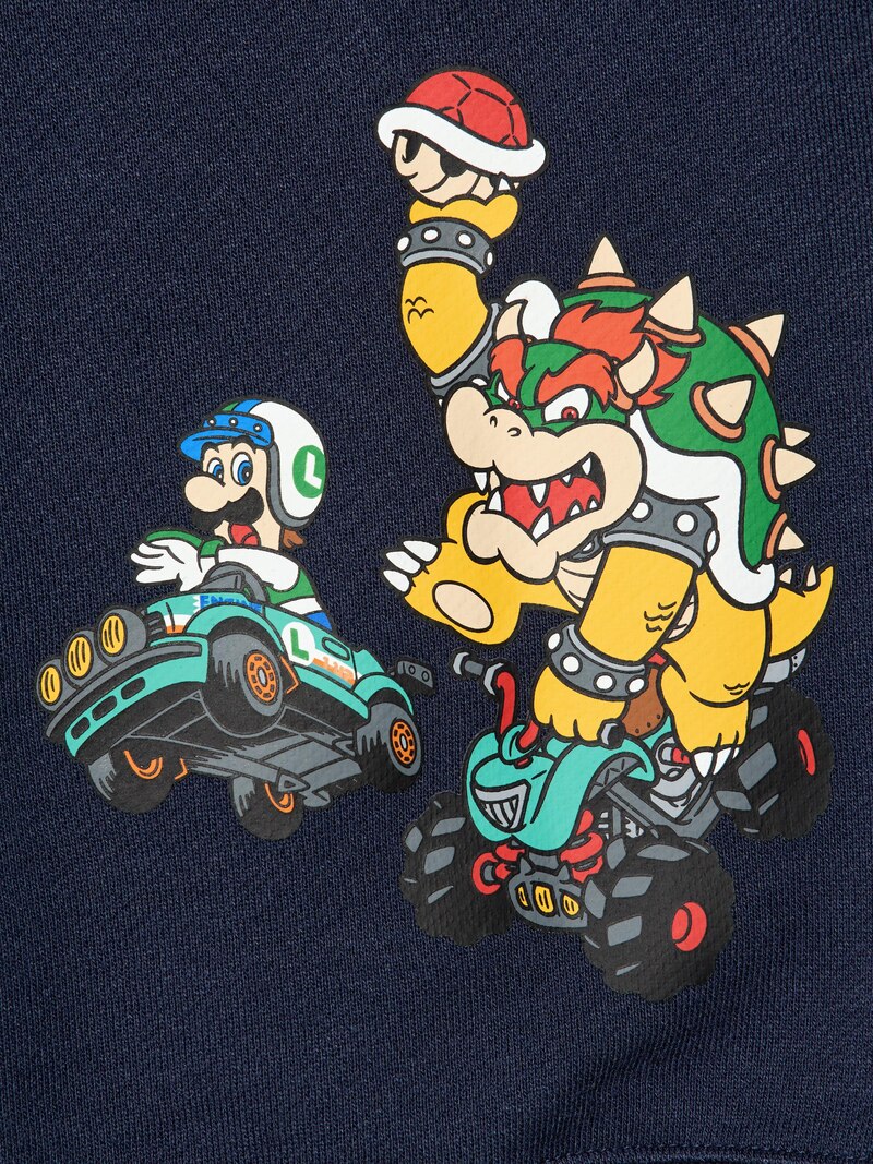 Толстовка с капюшоном mario kart world ut с графическим принтом