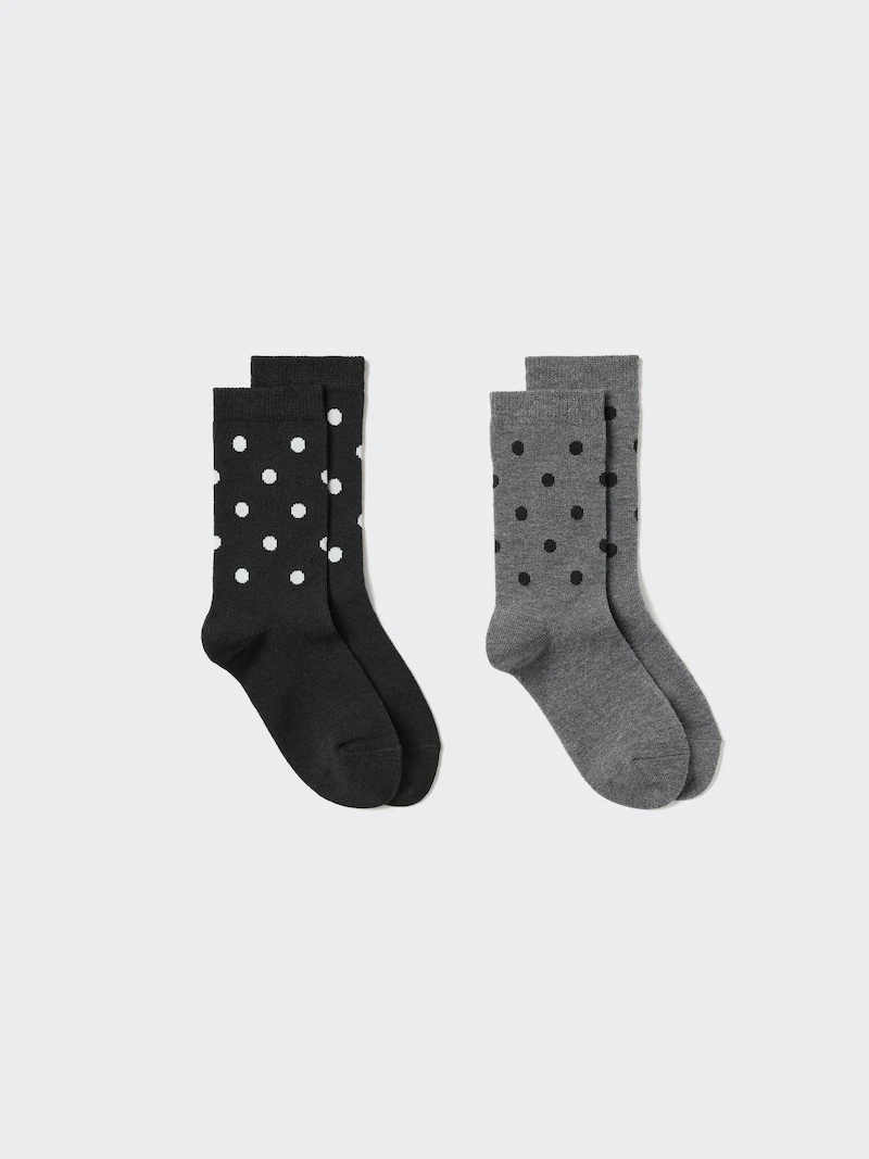 Носки heattech (в горошек, 2 пары)