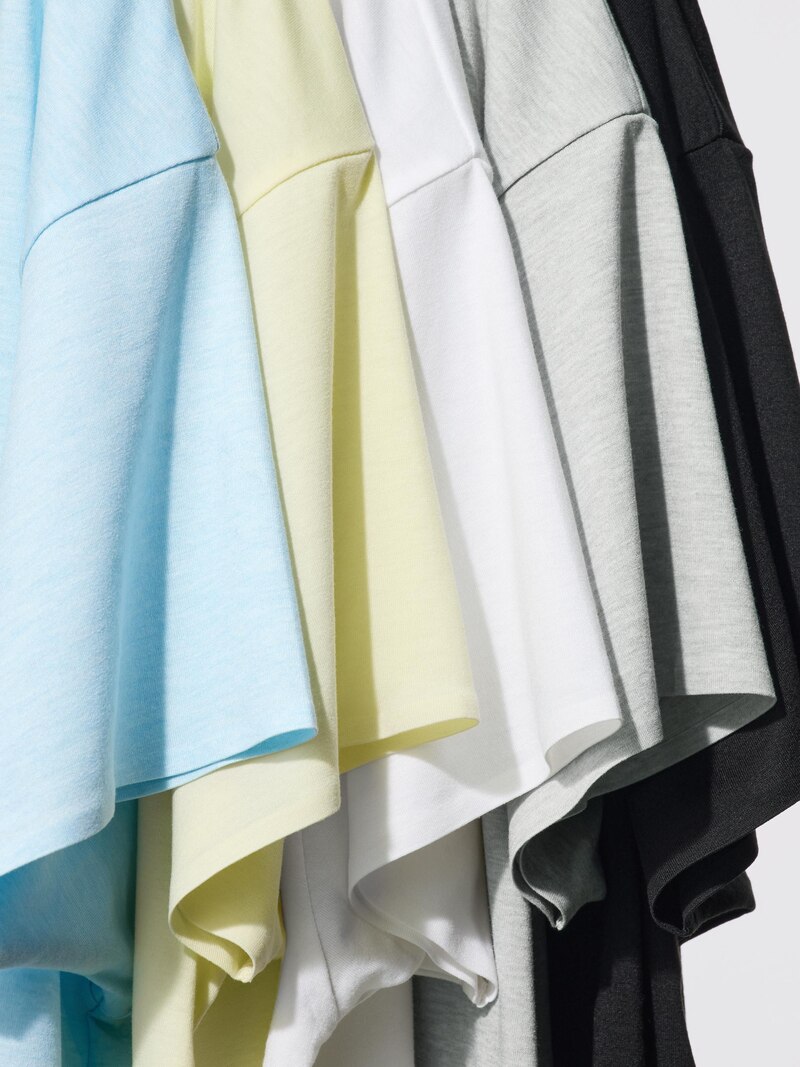 Футболка airism relaxed v neck