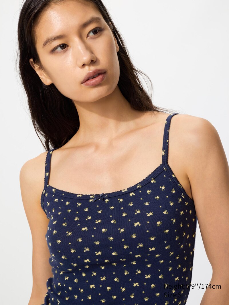 Топ с цветочным узором (pointelle camisole)