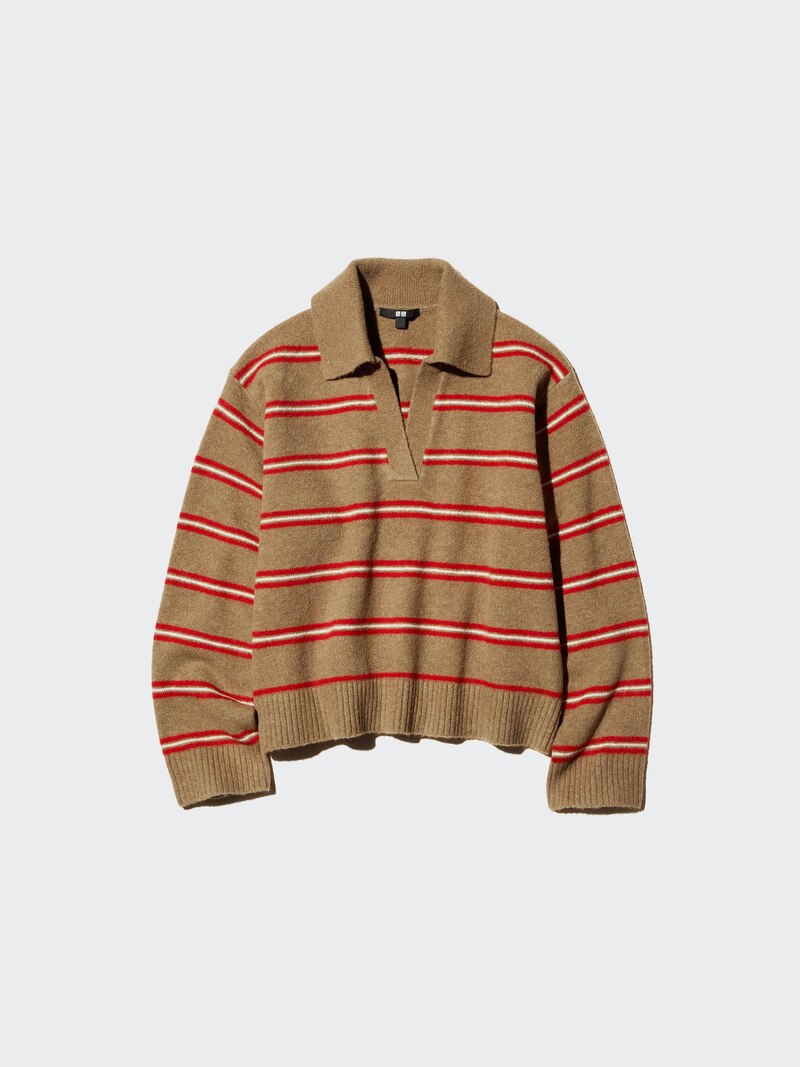 Джемпер soufflé yarn skipper polo (в полоску)