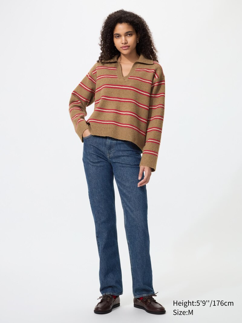 Джемпер soufflé yarn skipper polo (в полоску)
