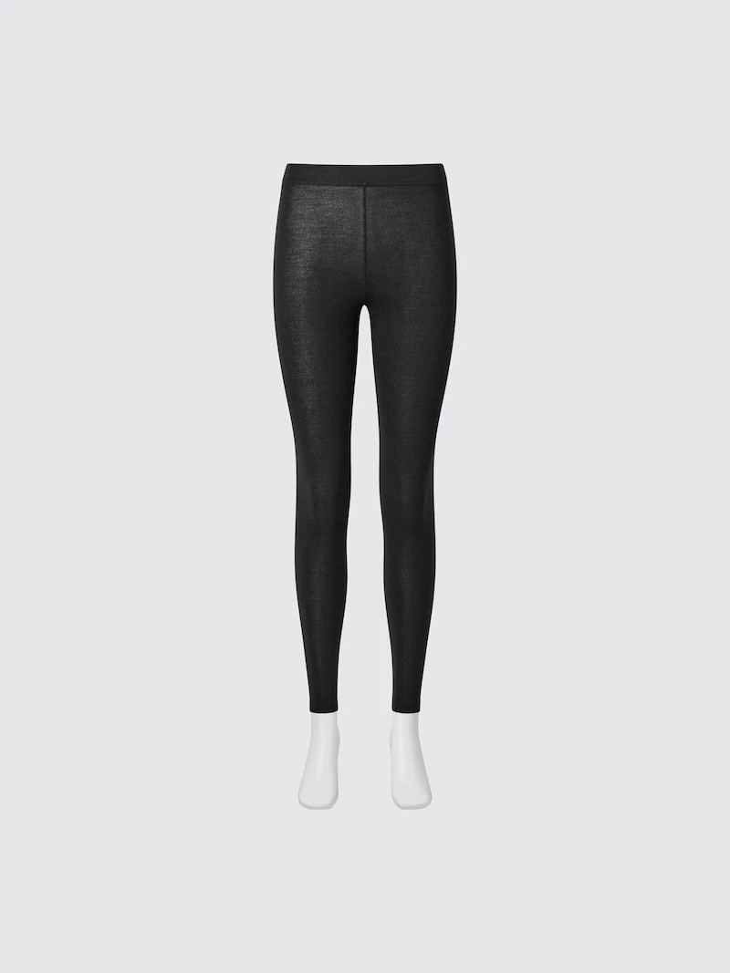Леггинсы из шерсти кэшмир и термобелья heattech extra warm
