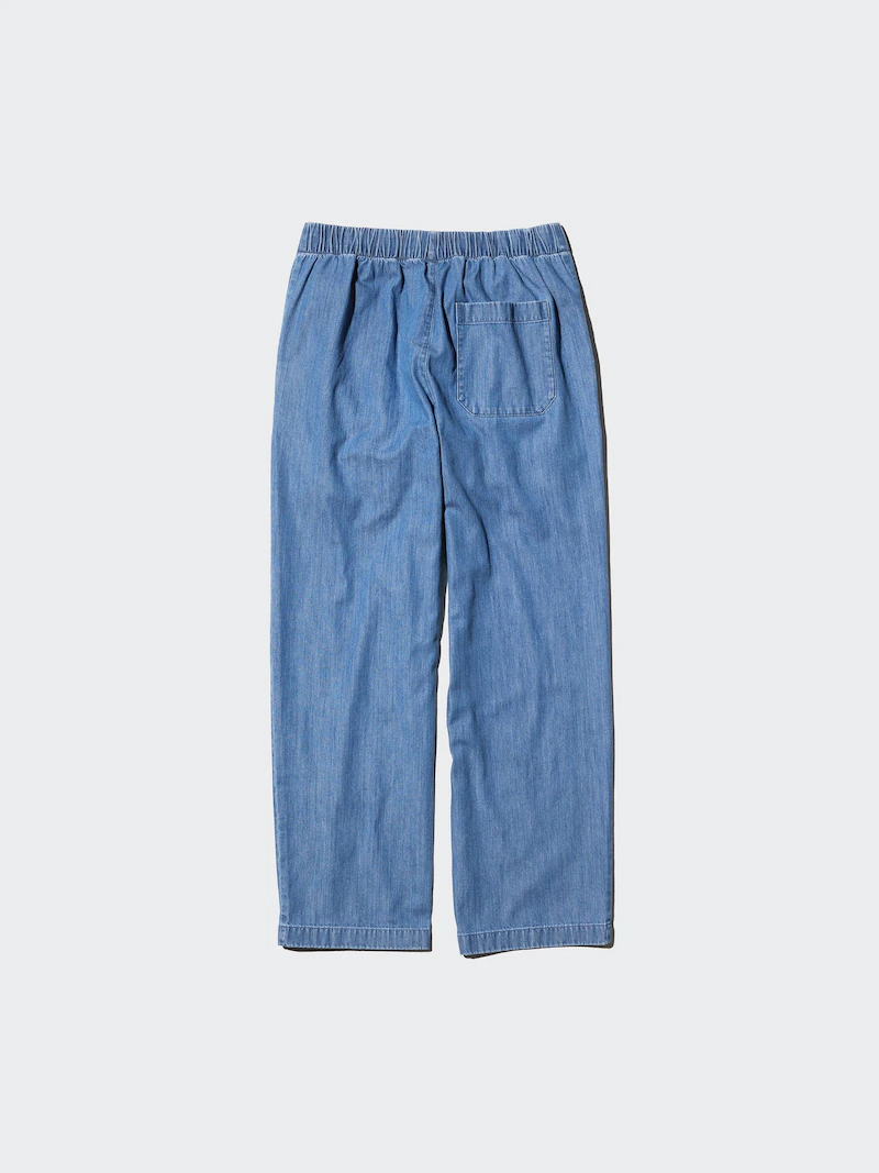 Джинсы с удлиненными брючинами из хлопка (cotton relaxed ankle trousers)