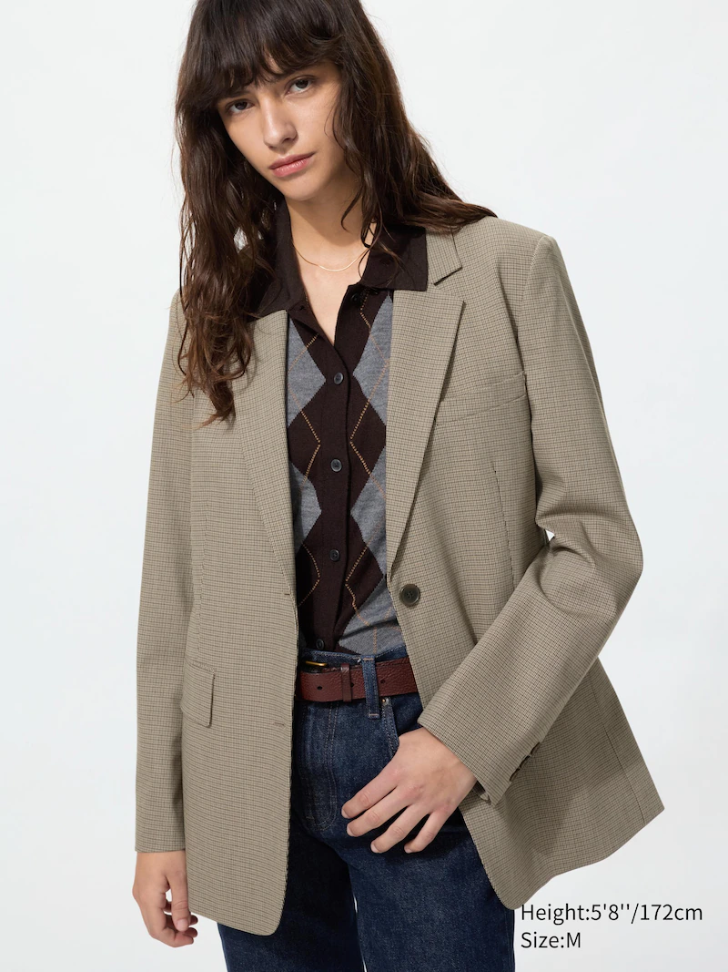 Пиджак relaxed tailored (с узором)