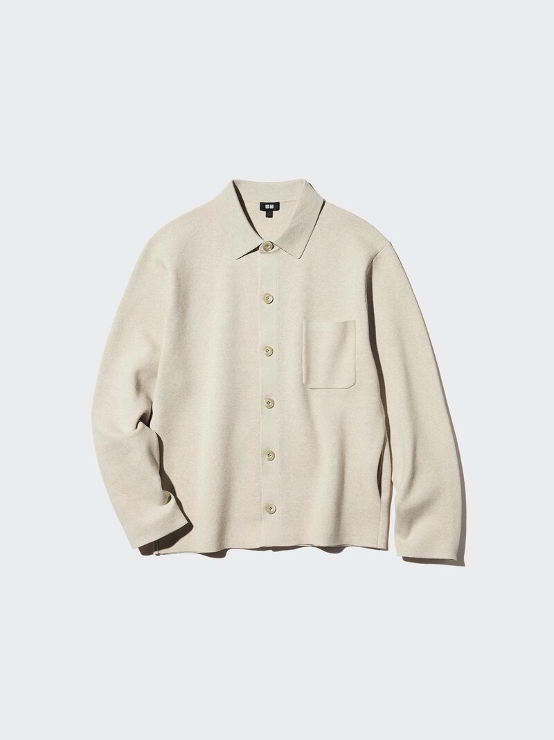 Кардиган с воротником в стиле рубашки milano ribbed