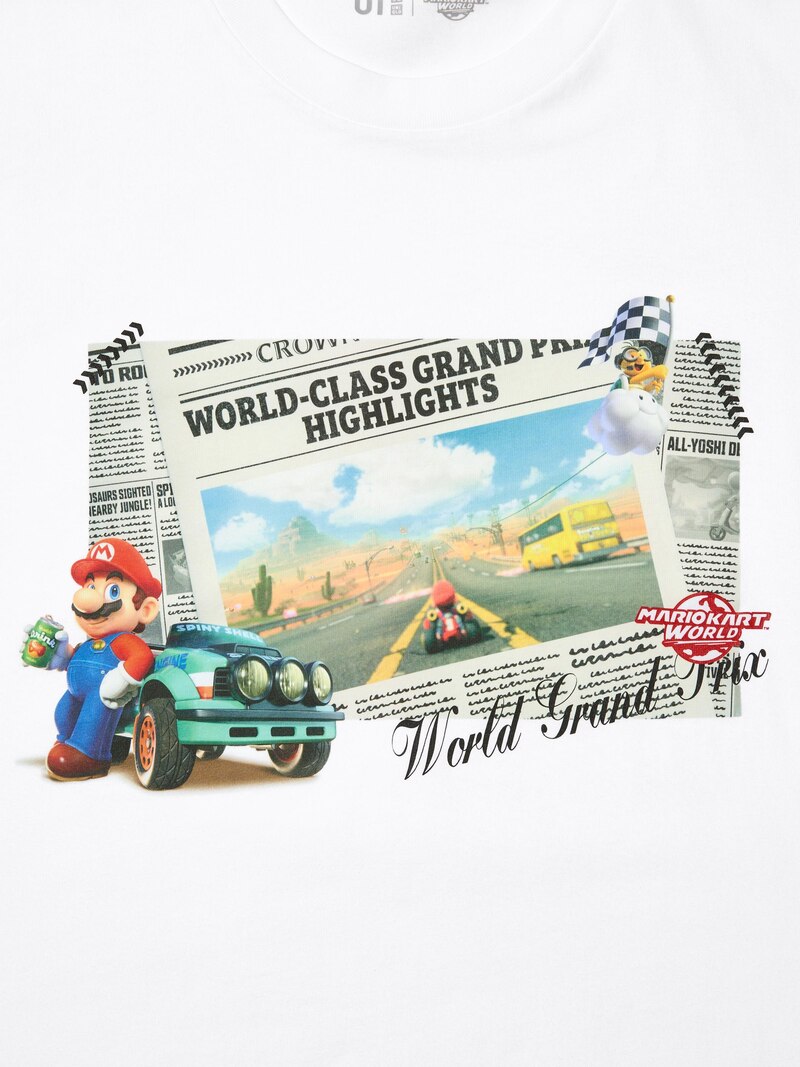 Футболка с графическим принтом mario kart world ut