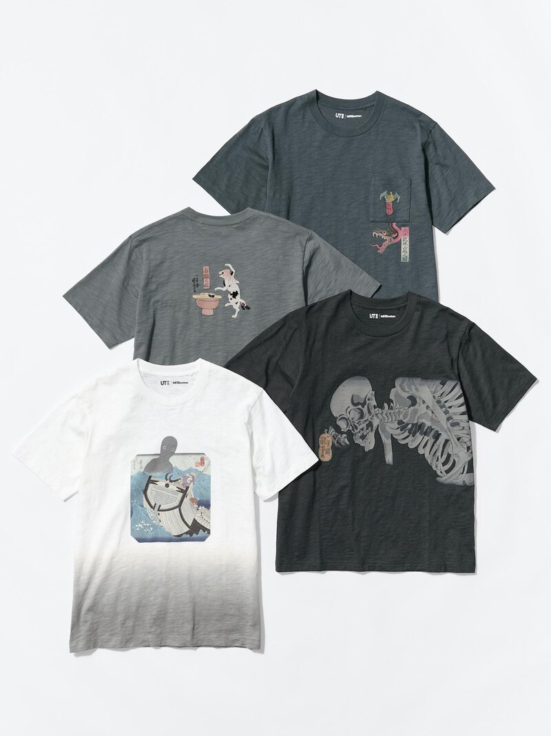 Футболка с графическим принтом ukiyo-e black ut