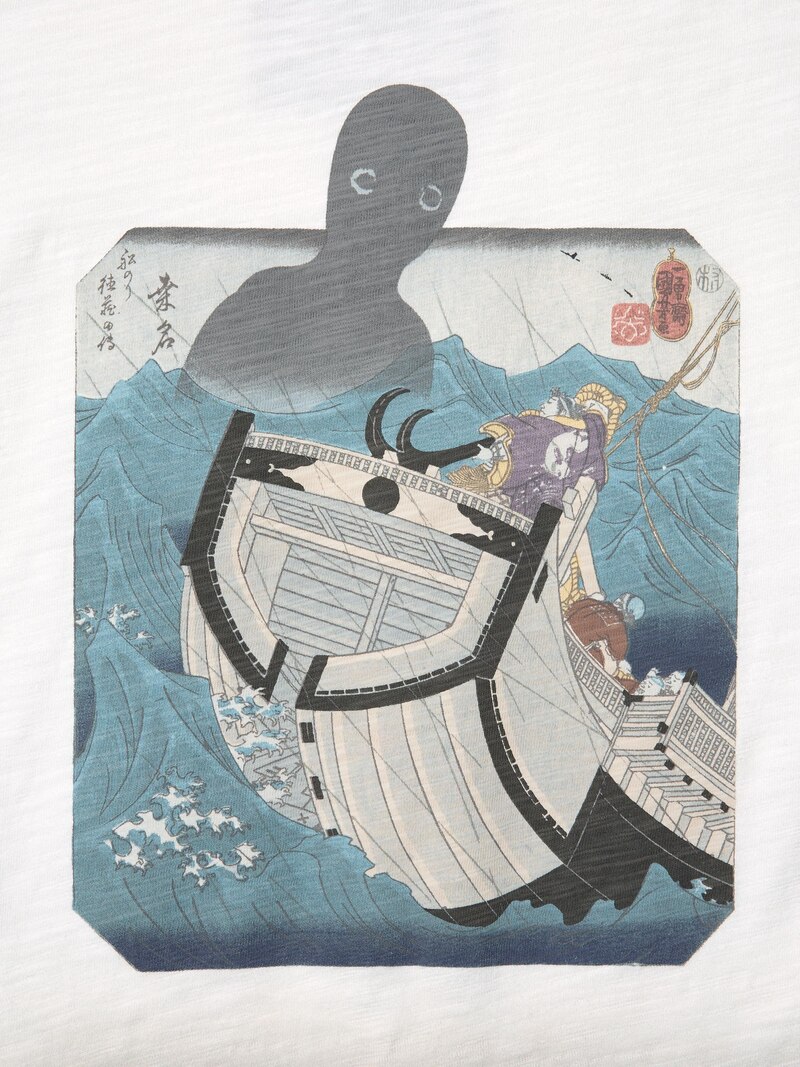 Футболка с графическим принтом ukiyo-e black ut
