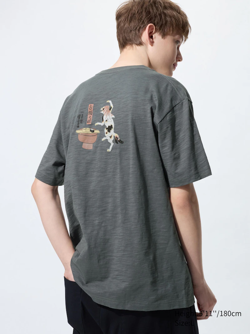 Футболка с графикой ukiyo-e black ut