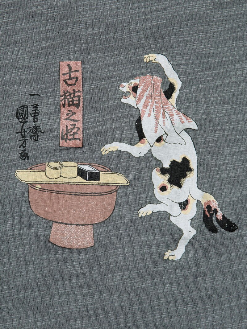 Футболка с графикой ukiyo-e black ut